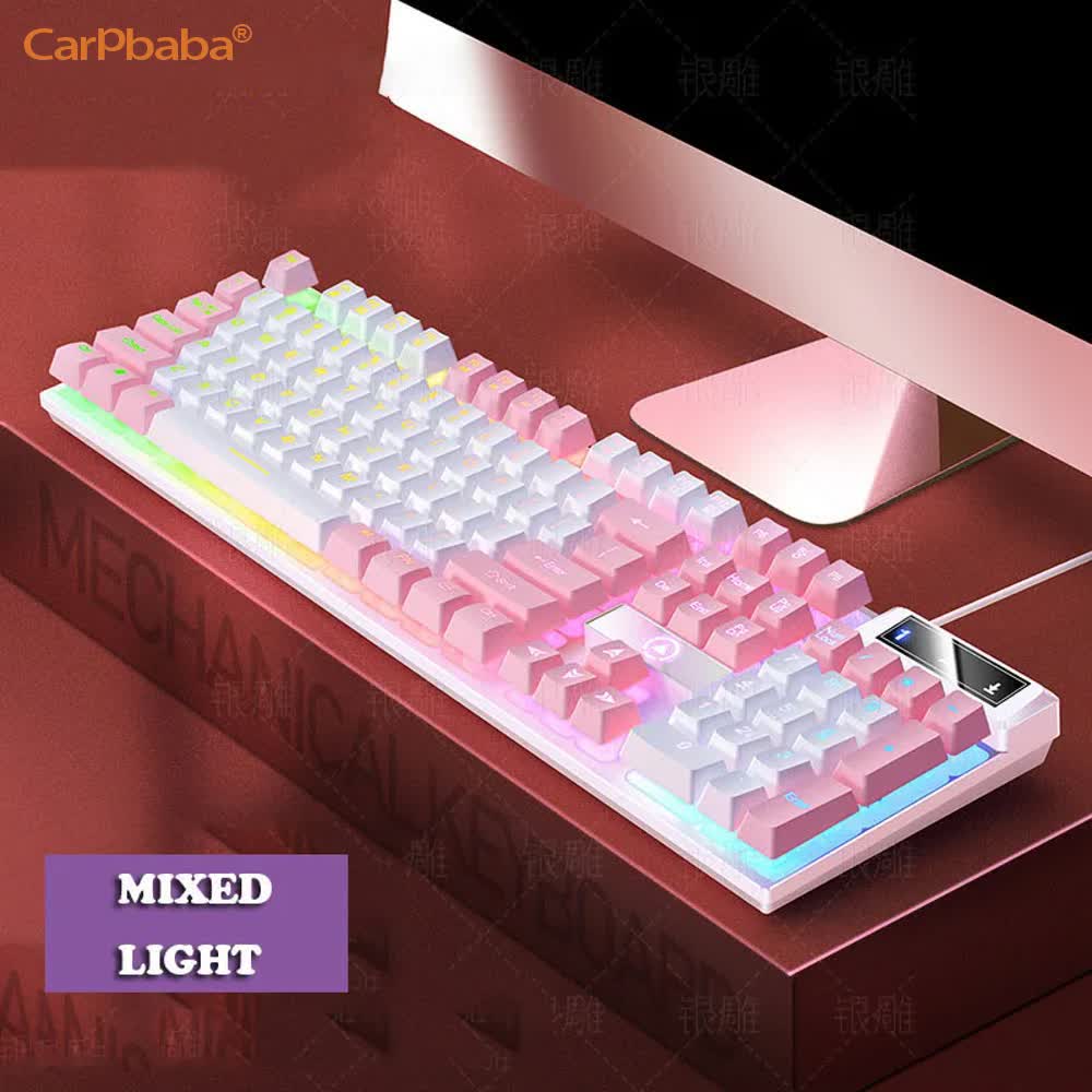 Gaming Hand Accessories - Carpbaba K500 104 Key USB Wired