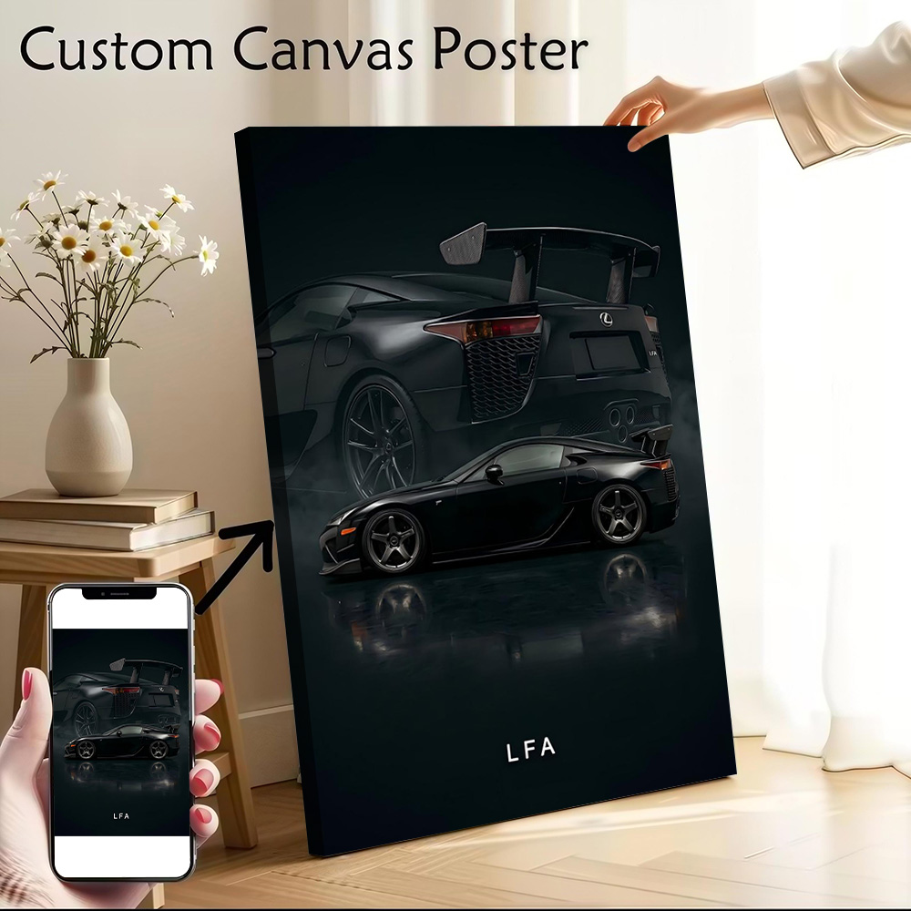 Gaming Accessories Photo - Sports LFA Supercar Art Canvas Wall