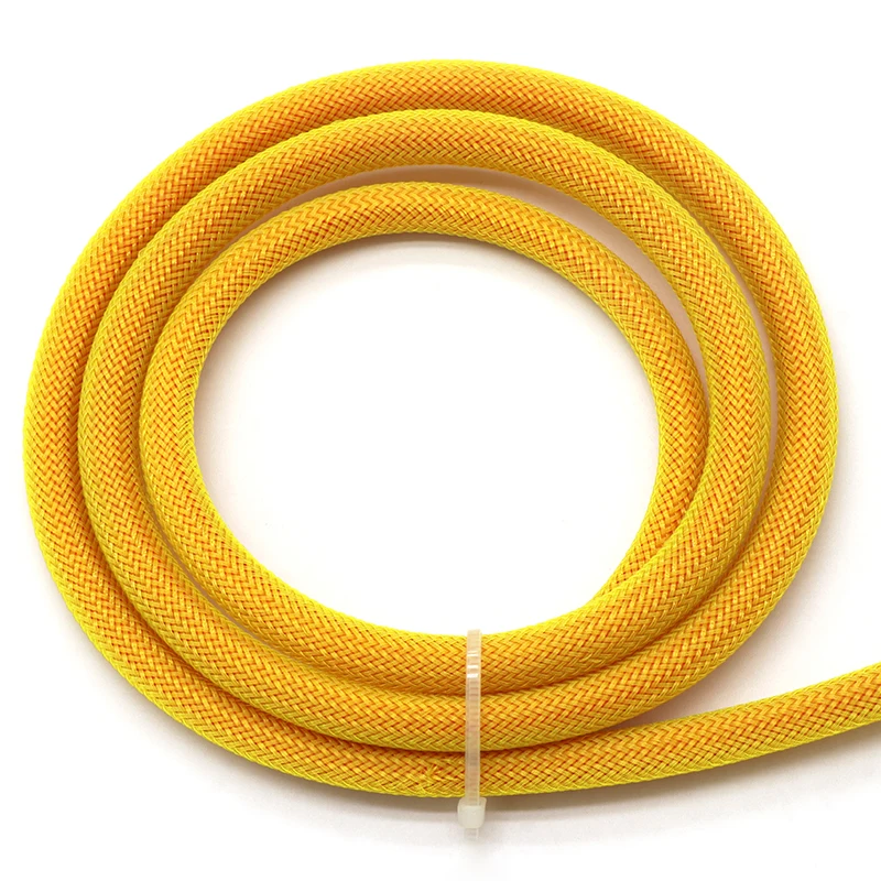 Cable Sleeve Braided - Yellow 5M-16.5ft PET Insulation Braided Sleeve
