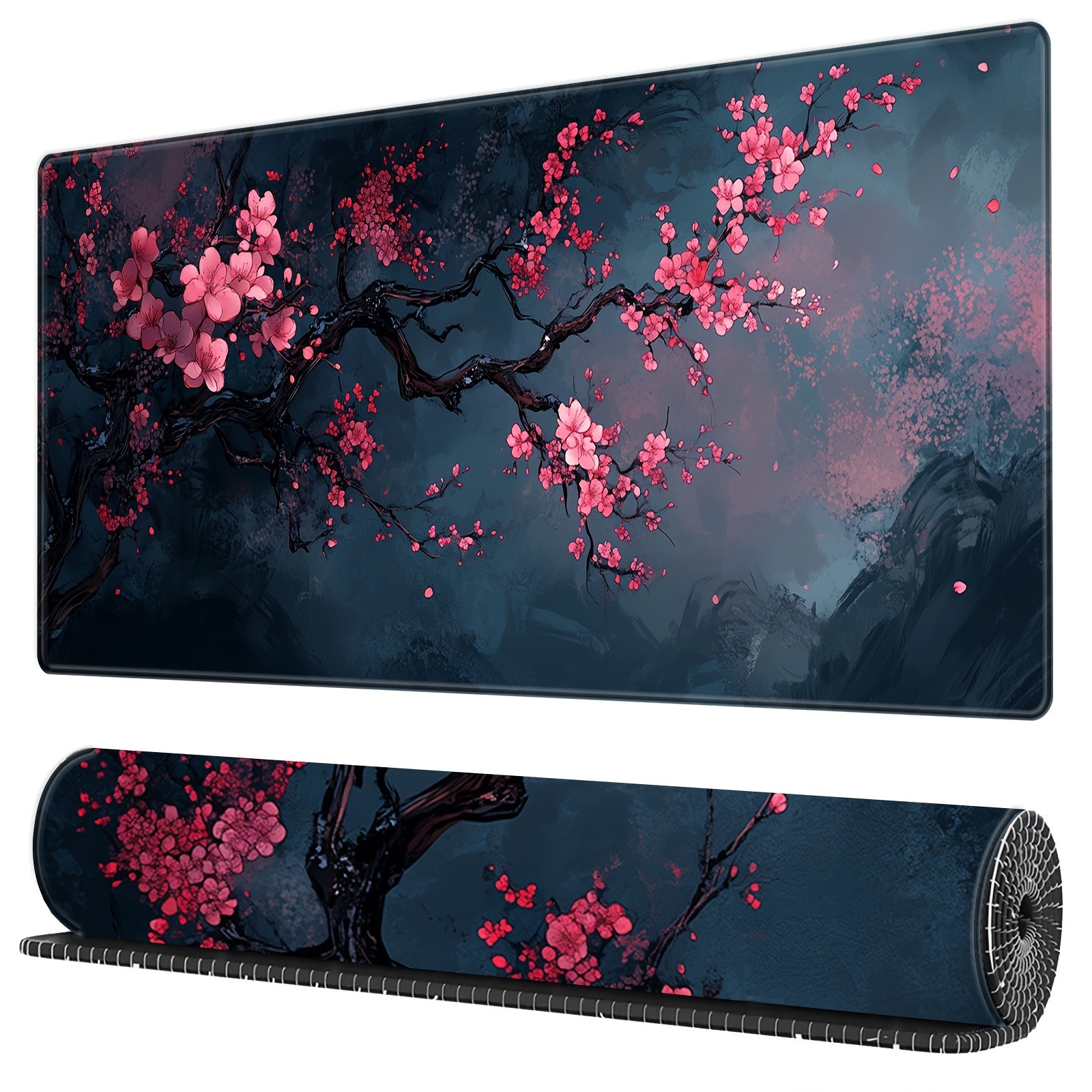 Gaming Accessories Wholesale - Night Cherry Blossom gaming mouse pad,