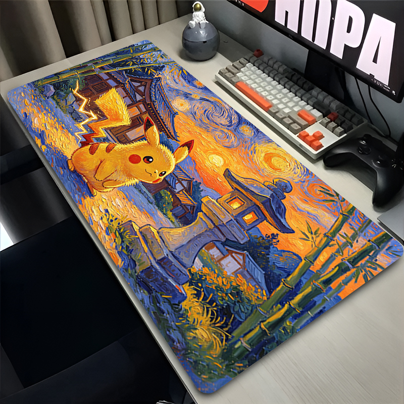 Gaming Accessories Gamer - Mouse Pad Pokemon Pikachus Rubber Extended
