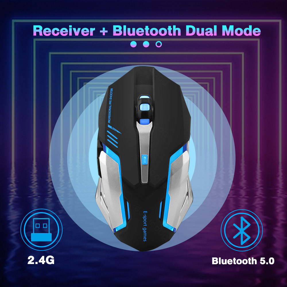 Gaming Hand Accessories - Gaming Mouse Rechargeable 2.4GWireless Bluetooth Mouse