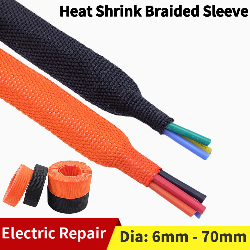 Cable Sleeve Braided - Braided Cable Sleeve Heat Shrink Tube