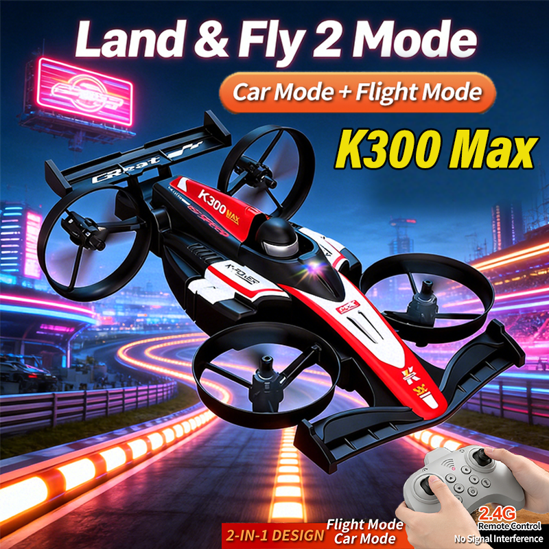 Gaming Accessories Boys - Mini RC Flying Car Transformable 2