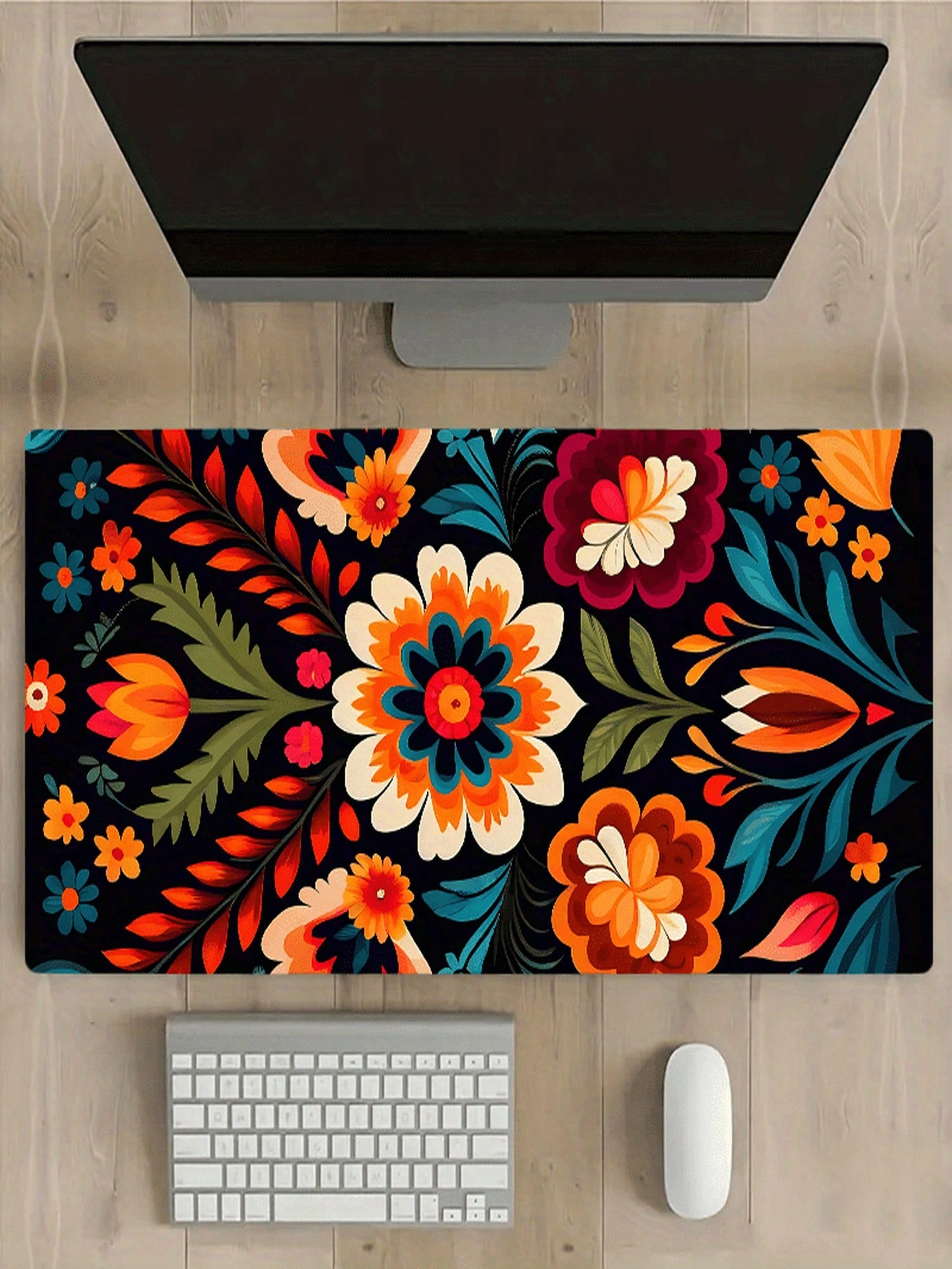 Floral Bohemian Style Desk Mat – Gaming Accessories Organizer Bewertung und Preis