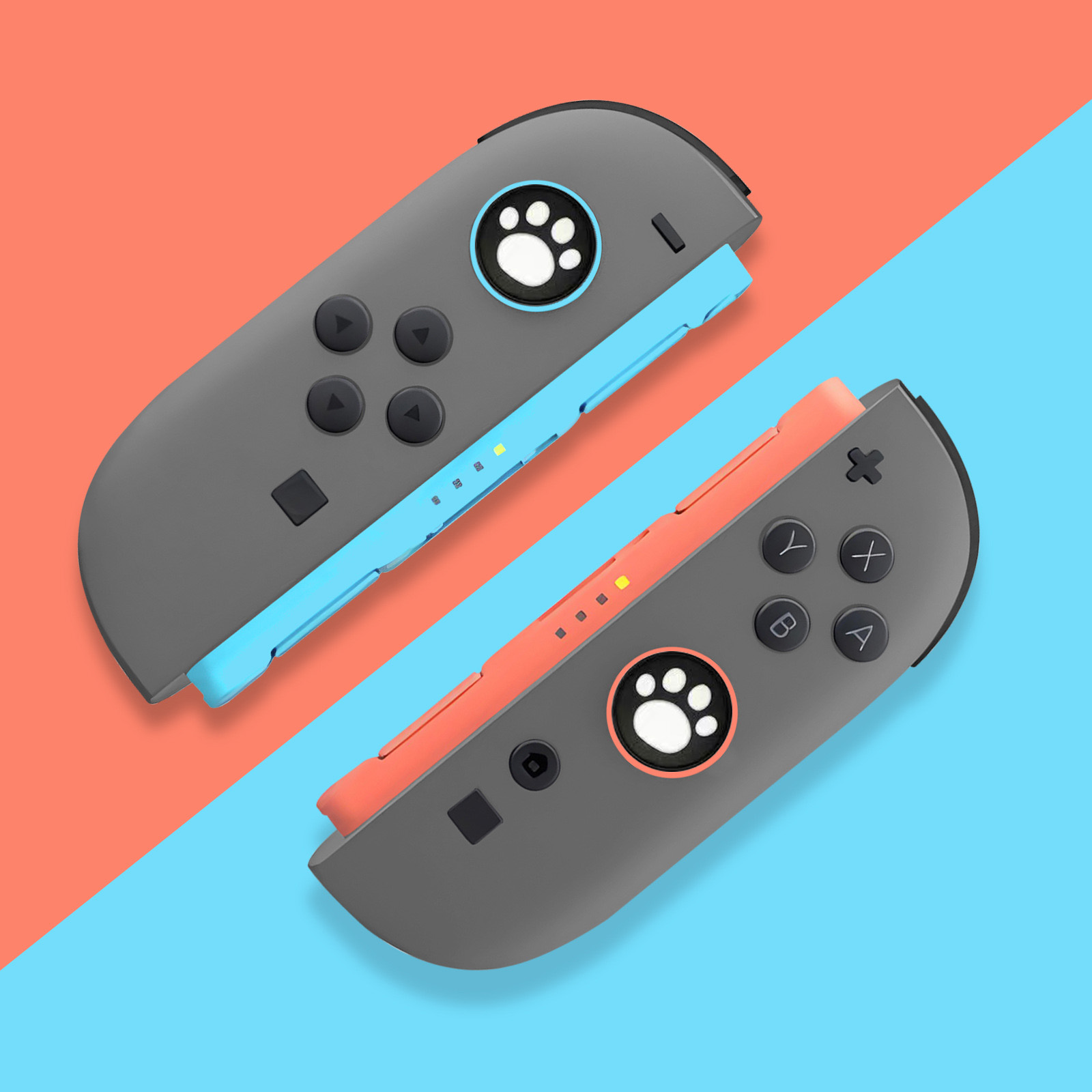 2pcs Cute Cat Silicone Grip Co – Gaming Kit Accessories Nintendo Switch Bewertung und Preis