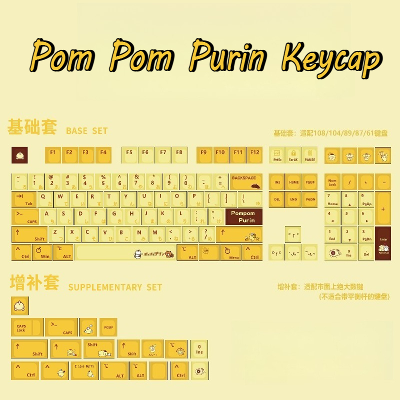 PomPomPurin Keycap Set for Gam – Gaming Set Accessories Bewertung und Preis