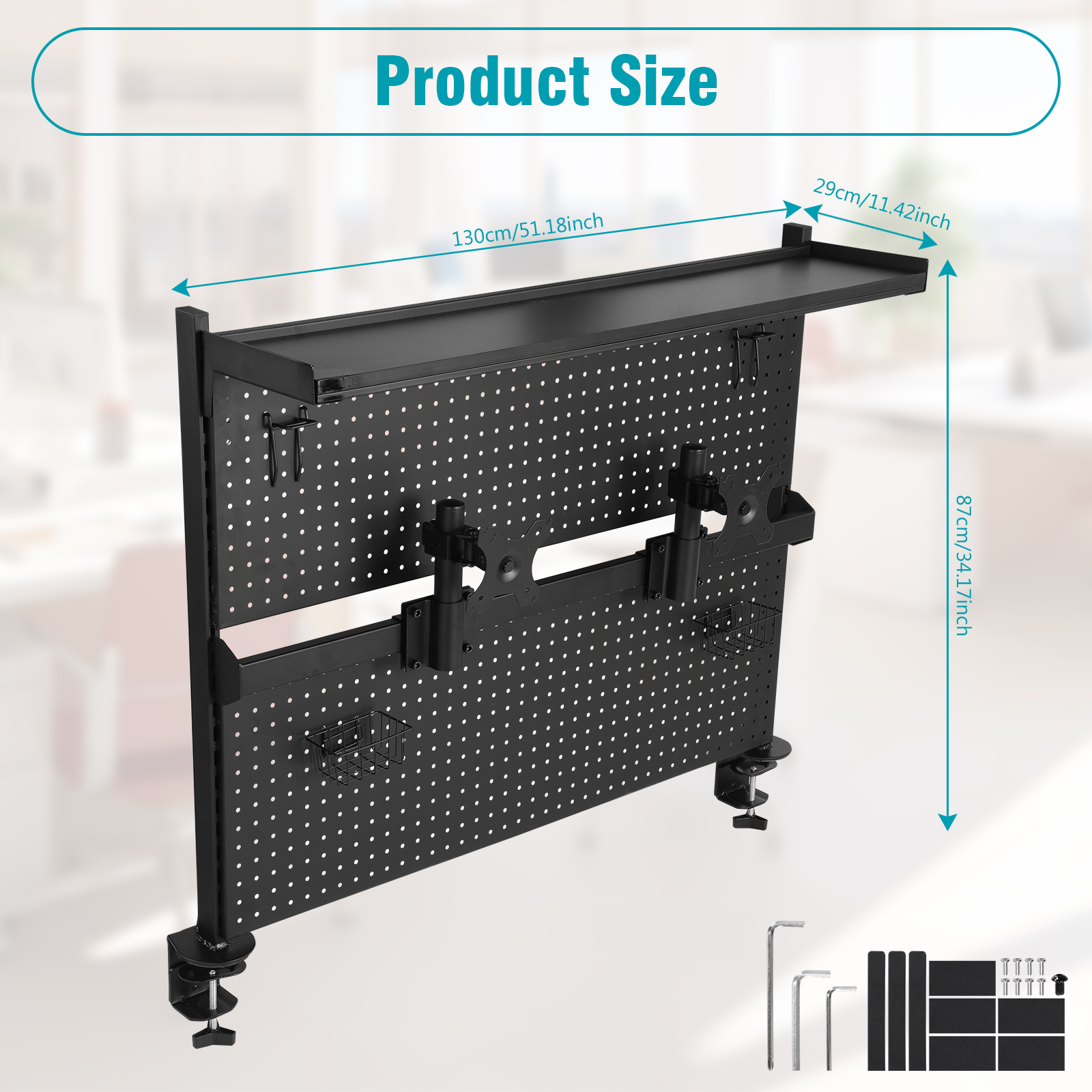 Metal Pegboard with Monitor St – Gaming Accessories For Desk Bewertung und Preis