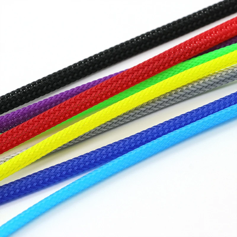 Yellow 5M-16.5ft PET Insulatio – Cable Sleeve Braided Bewertung und Preis