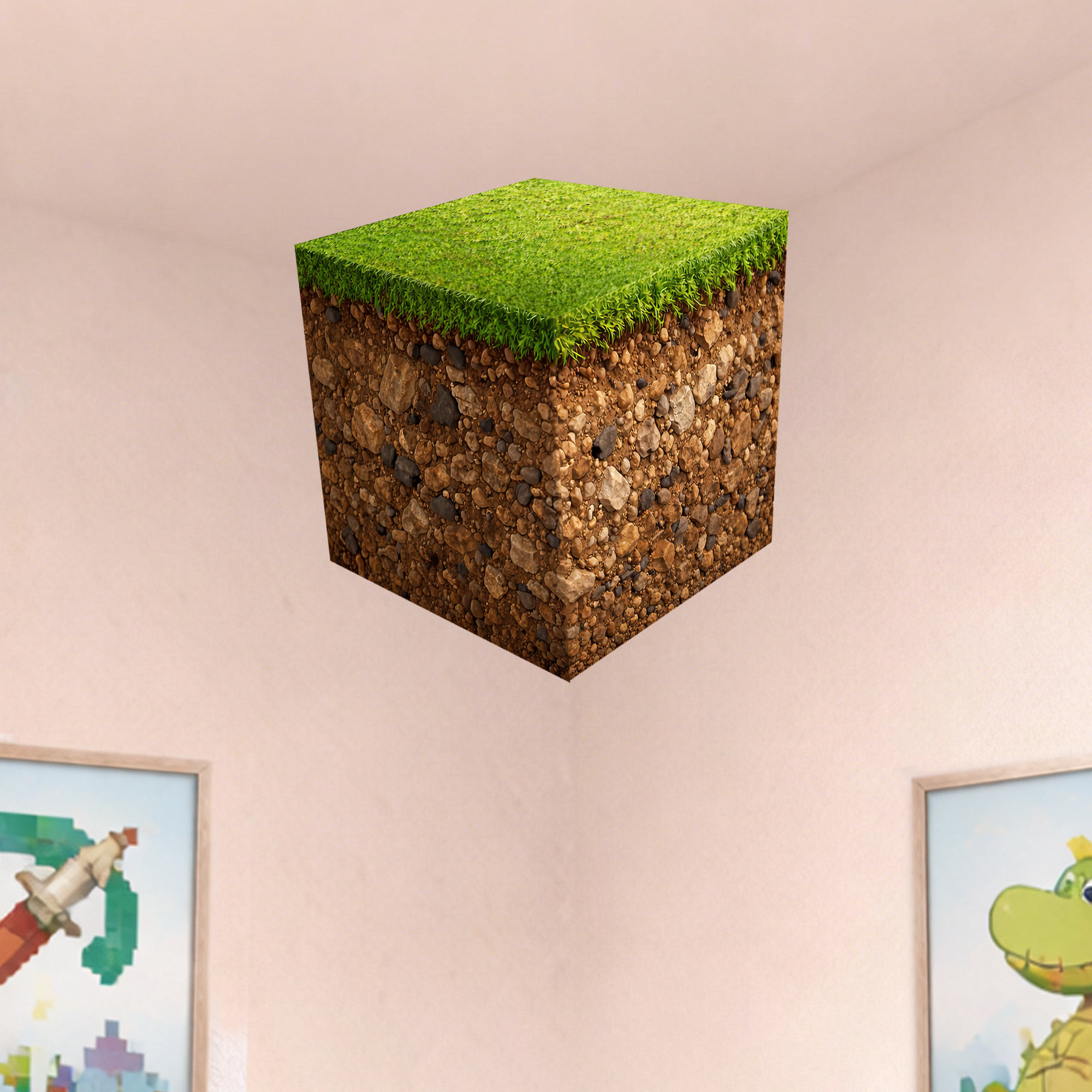 Realistic 3D Grass Cube Wall D – Gaming Accessories Boys Bewertung und Preis