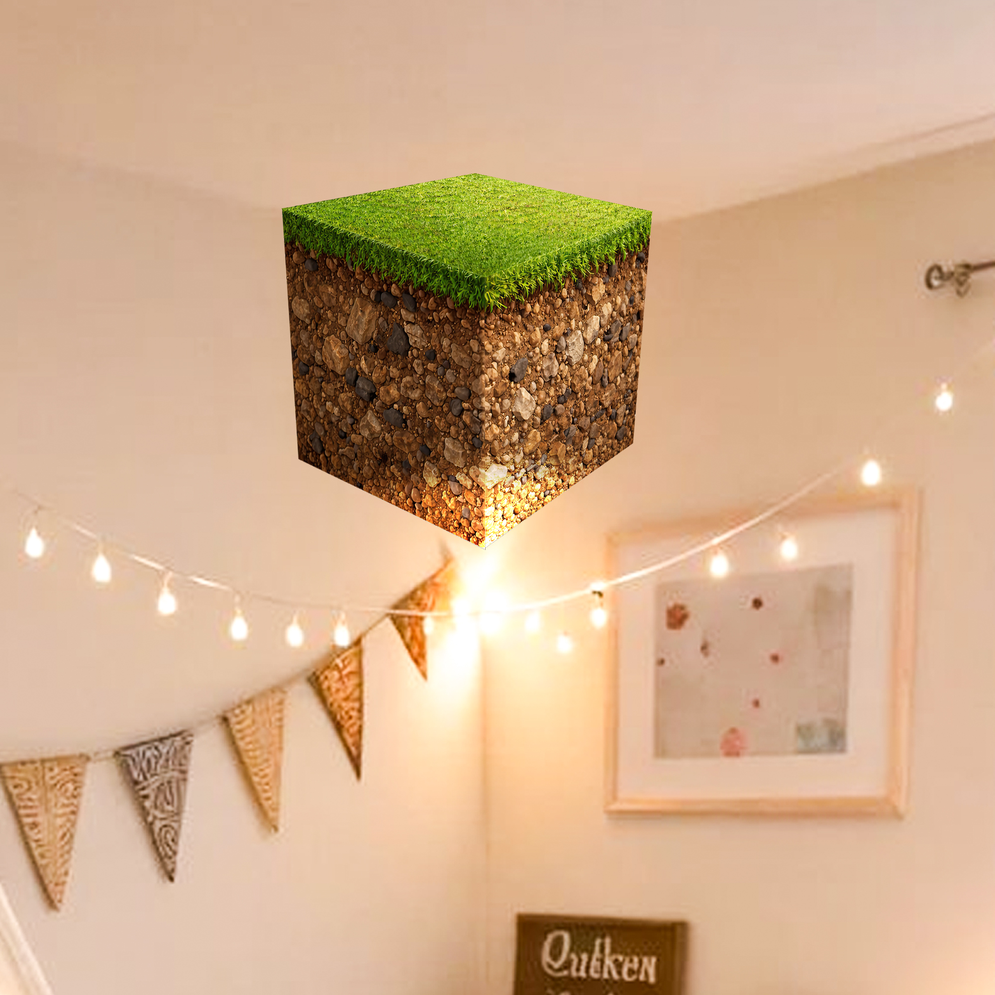 Realistic 3D Grass Cube Wall D – Gaming Accessories Boys Bewertung und Preis