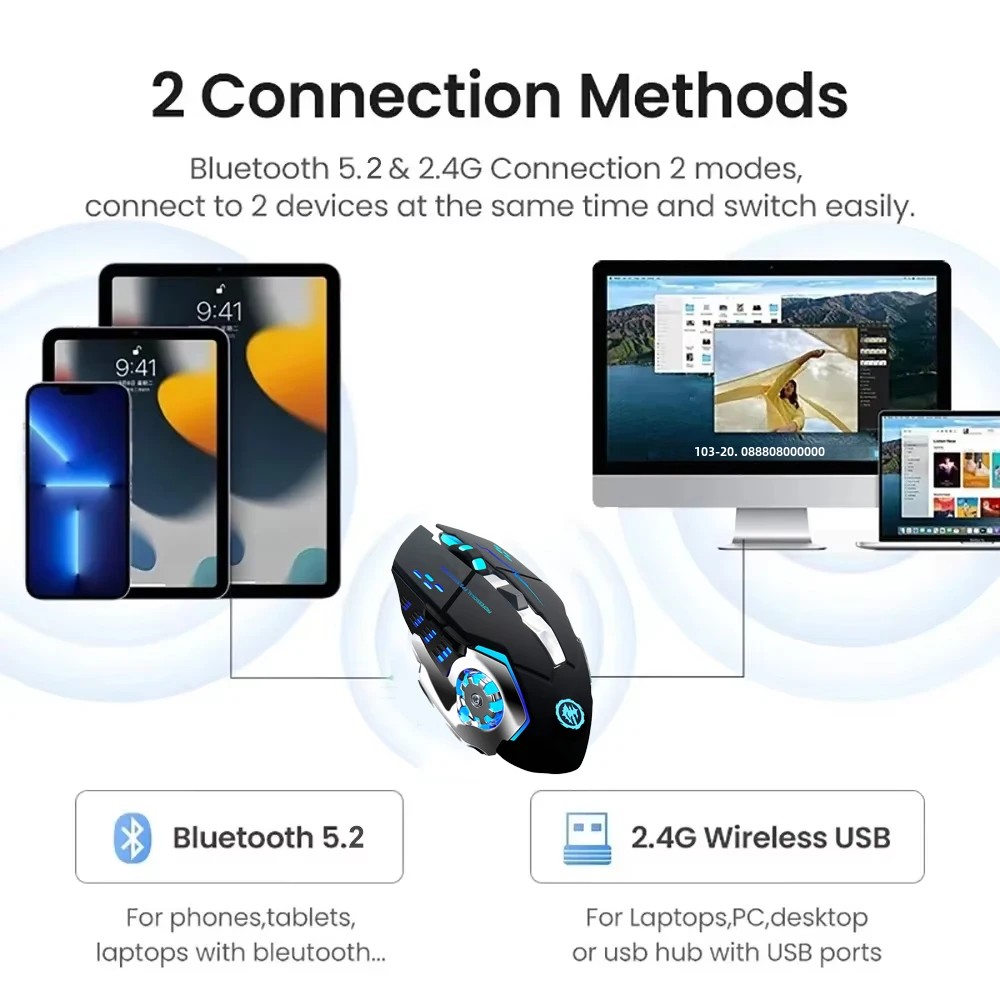 RGB Dual-Mode Bluetooth 5.2 Mo – Gaming Hand Accessories Bewertung und Preis