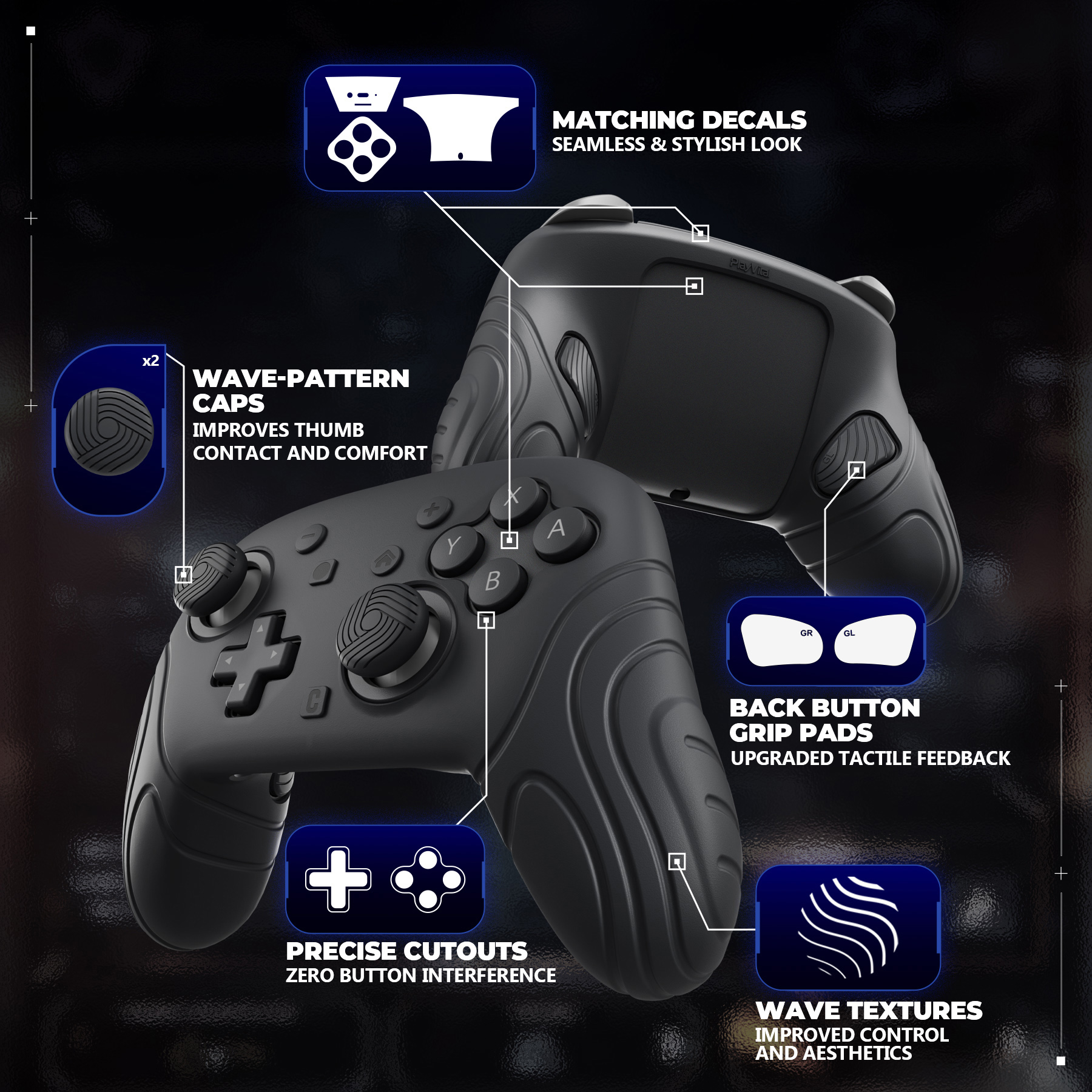 PlayVital Samurai Silicone Cov – Japanese Gaming Accessories Bewertung und Preis