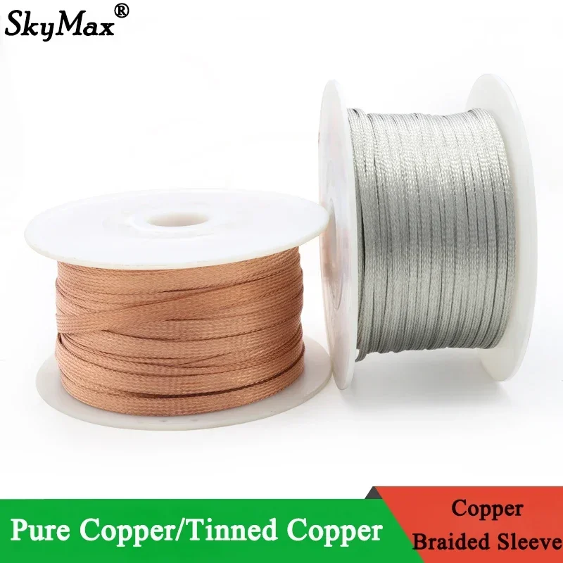 2M/5M Tinned Plating Copper Br – Cable Sleeve Braided Bewertung und Preis