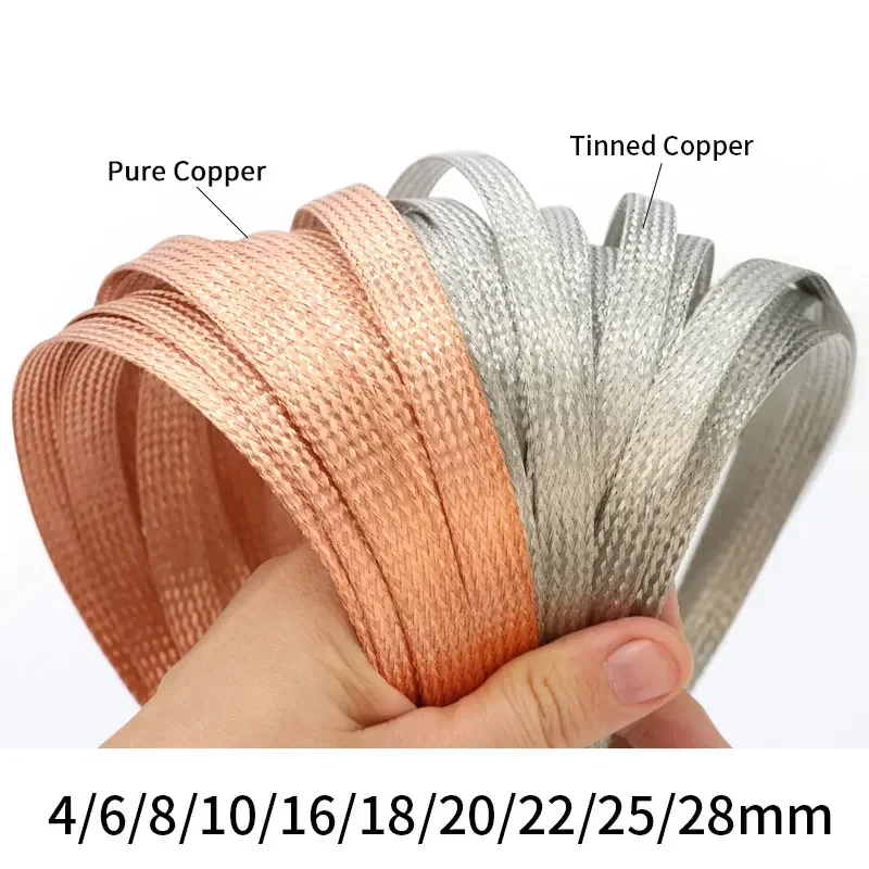 2M/5M Tinned Plating Copper Br – Cable Sleeve Braided Bewertung und Preis