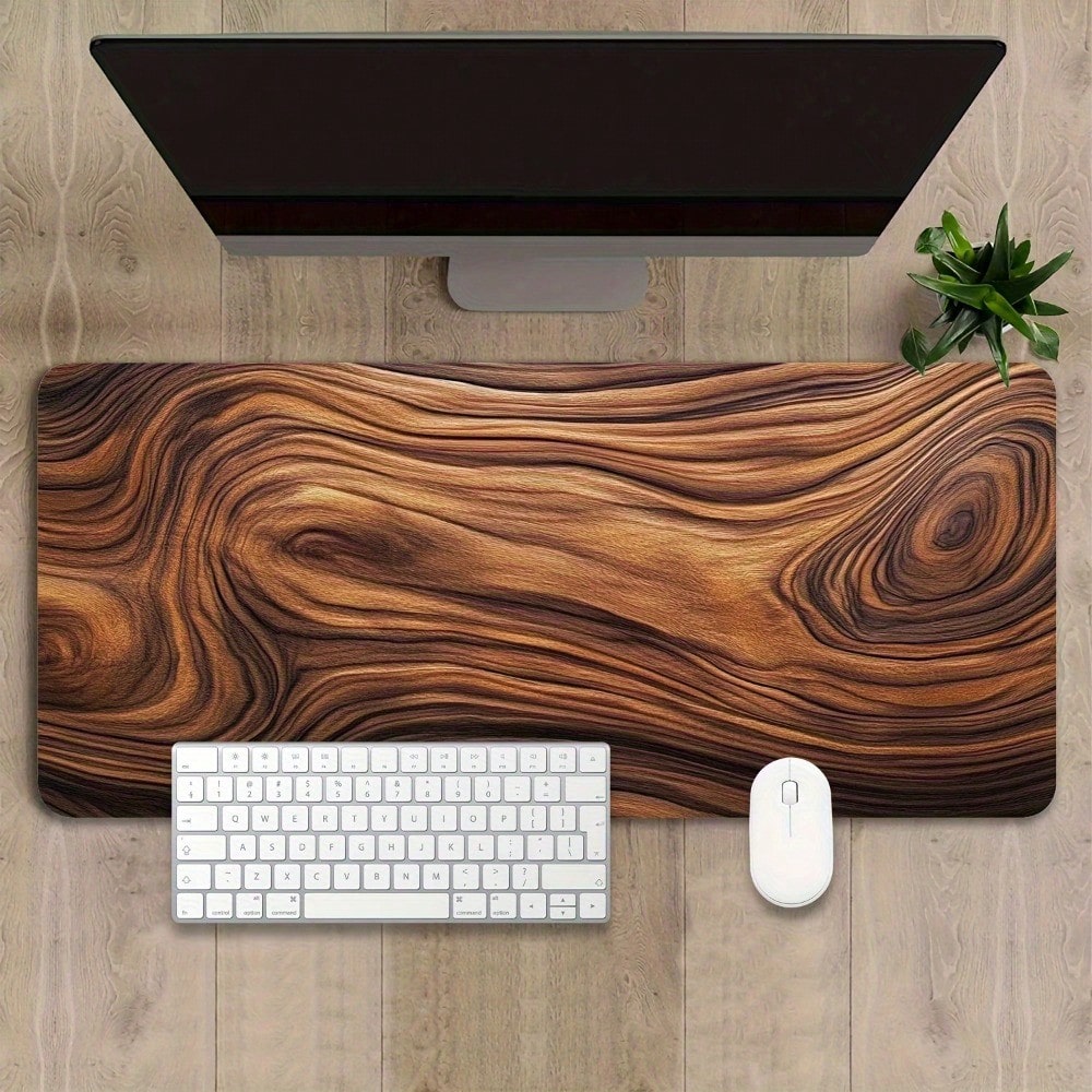 Large Wood Grain Texture Desk  – Gaming Accessories Gift For Boyfriend Bewertung und Preis