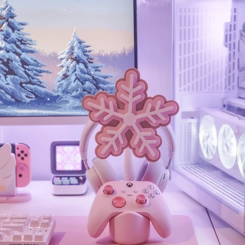 Snowflake Headphone Stand 3D P – Gaming Accessories To 3D Print Bewertung und Preis