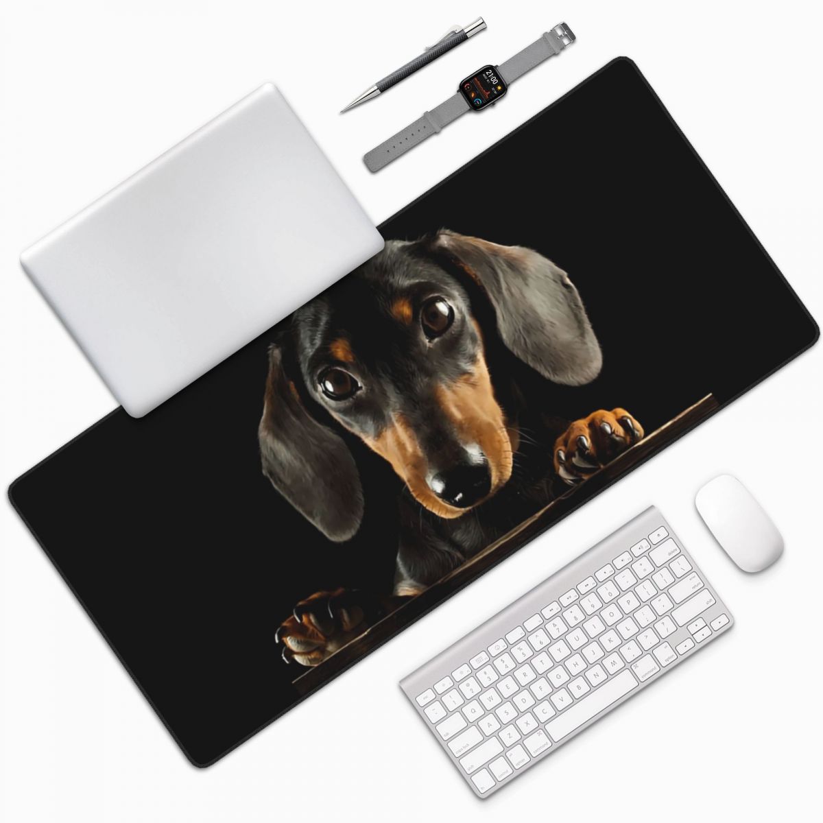 Large Mouse Pad Black Dachshun – Gaming Accessories Photo Bewertung und Preis