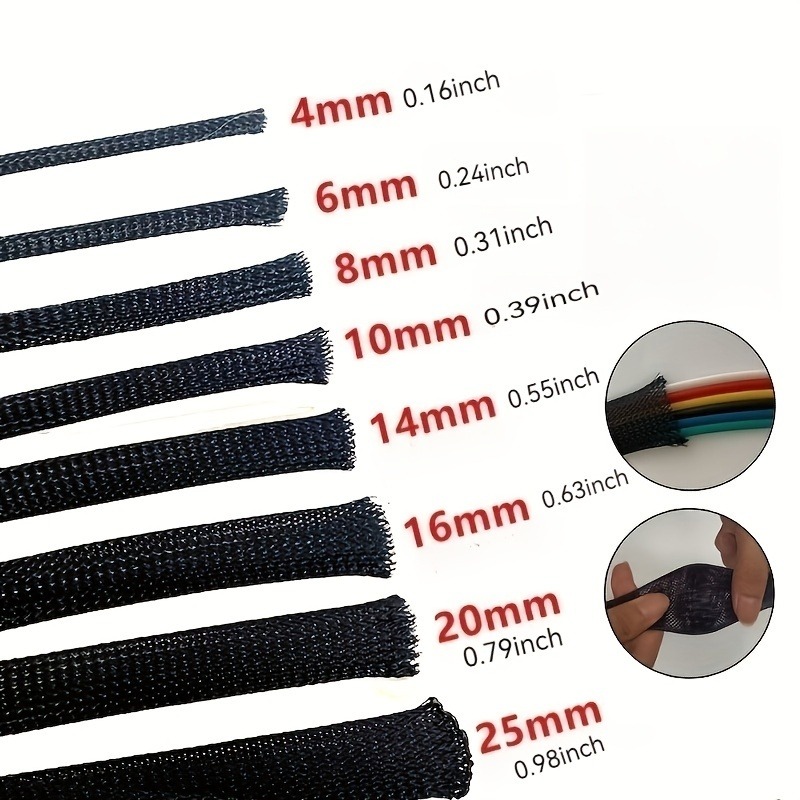 Durable PET ID 6~50mm Braided  – Cable Sleeve Braided Bewertung und Preis
