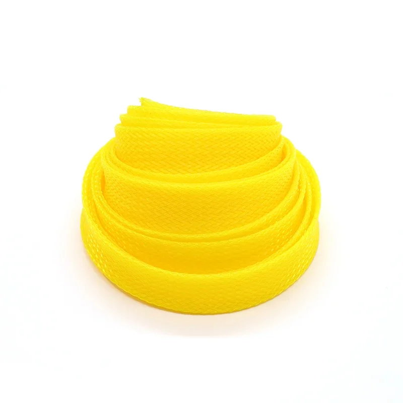 1~50m Yellow PET Braid Sleeve  – Cable Sleeve Braided Bewertung und Preis