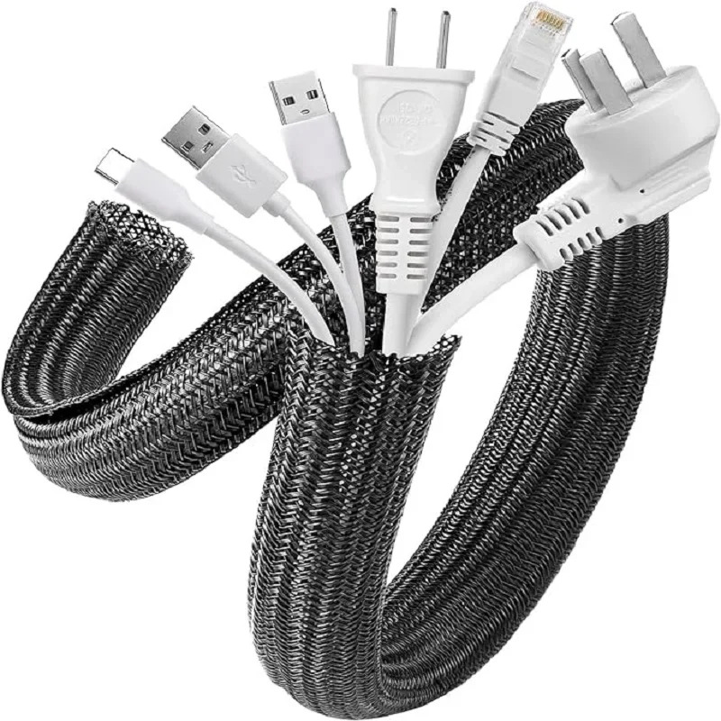 1m 3m 5m braided cable sleeve  – Cable Sleeve Braided Bewertung und Preis