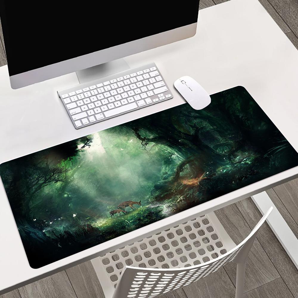 Mouse Pad Playmat Green Forest – Gaming Accessories Organizer Bewertung und Preis