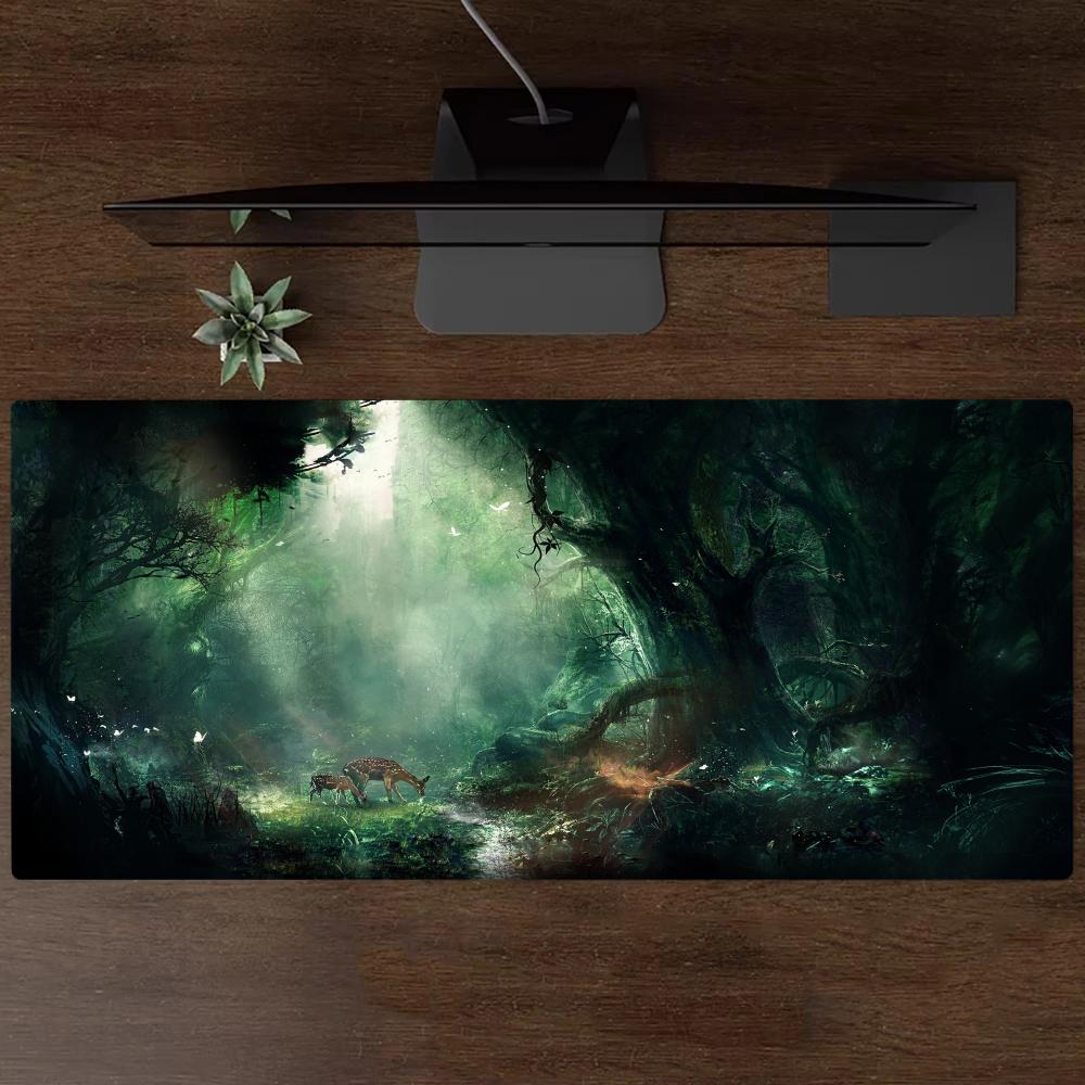 Mouse Pad Playmat Green Forest – Gaming Accessories Organizer Bewertung und Preis