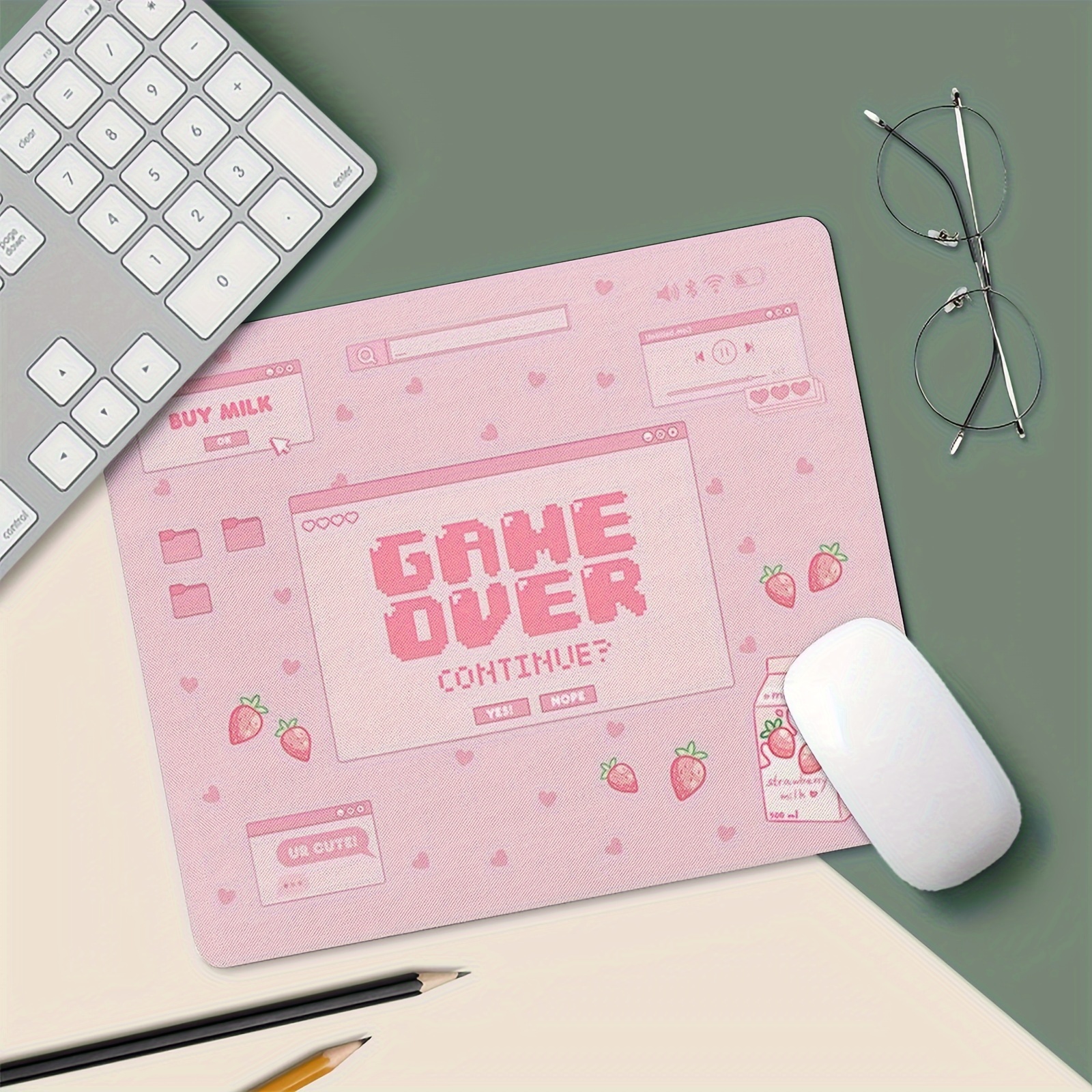 Pink Gaming Mouse Pad Non-Slip – Gaming Accessories Organizer Bewertung und Preis