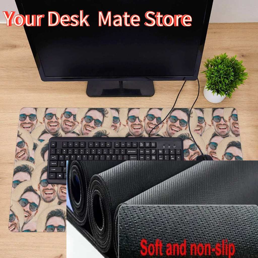 Custom Face Desk Mat Crazy Fac – Gaming Accessories Photo Bewertung und Preis
