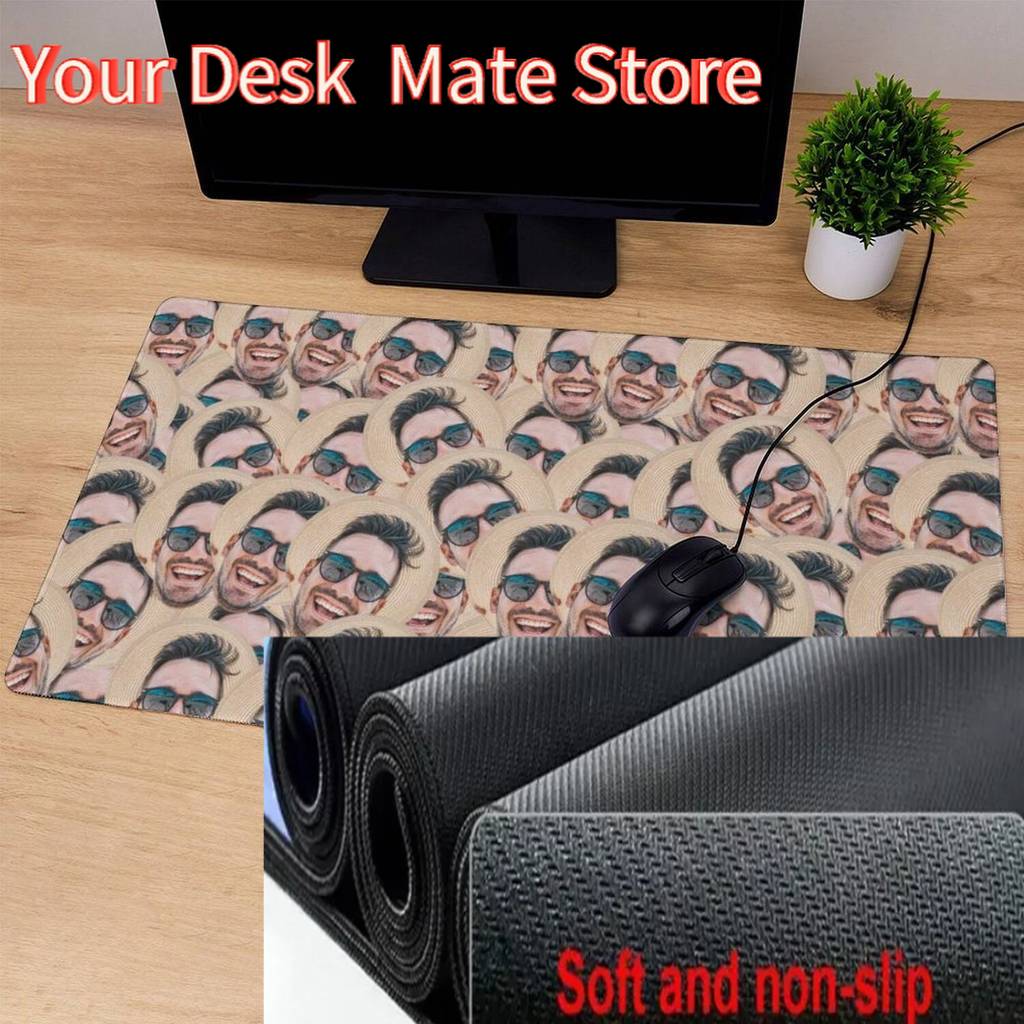 Custom Face Desk Mat Crazy Fac – Gaming Accessories Photo Bewertung und Preis