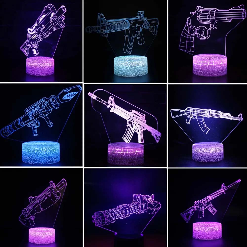 Game Rifle 3d Led Night Light  – Accessories For Your Gaming Room Bewertung und Preis