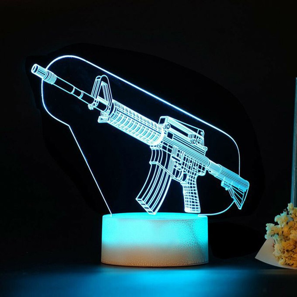 Game Rifle 3d Led Night Light  – Accessories For Your Gaming Room Bewertung und Preis
