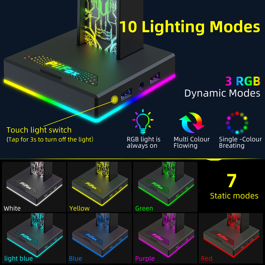 RGB Gaming Headphone Stand Dua – Gaming Set Accessories Bewertung und Preis